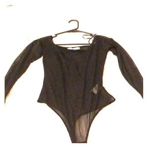 Off the shoulder body suit